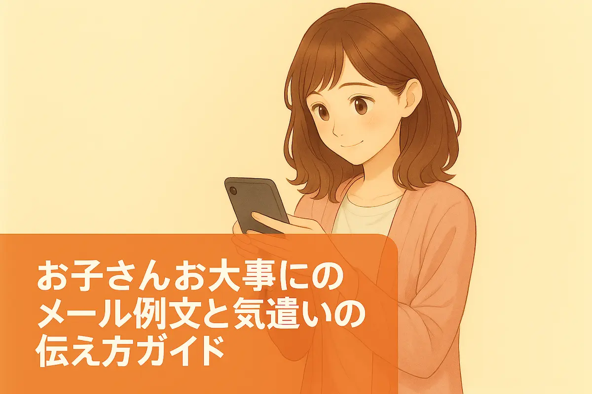 【完全版】お子さんお大事にのメール例文と気遣いの伝え方ガイド