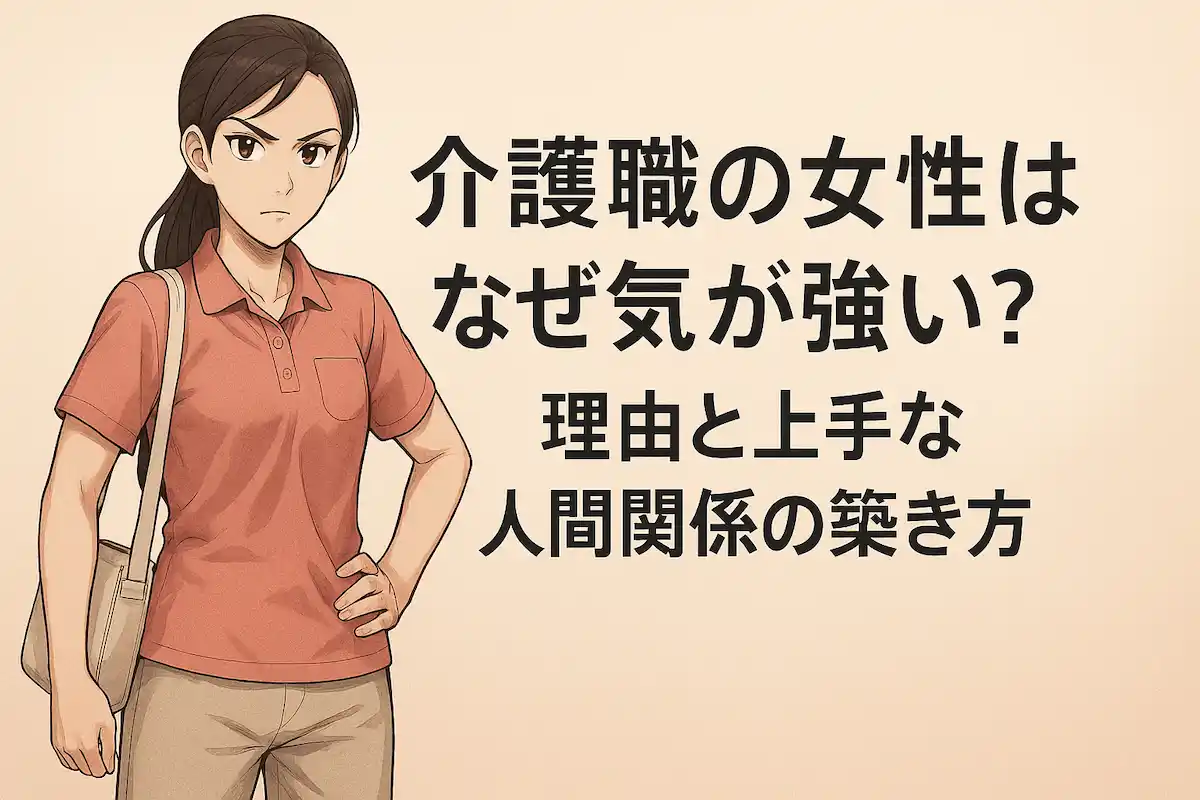 【必見】介護職の女性はなぜ気が強い?理由と上手な人間関係の築き方