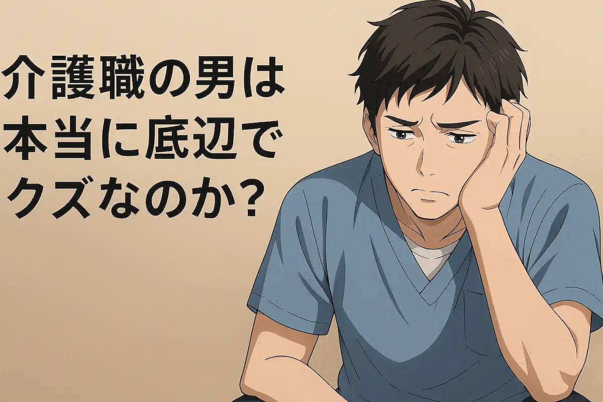 【必見】介護職の男は本当に底辺でクズなのか?20年経験者の本音
