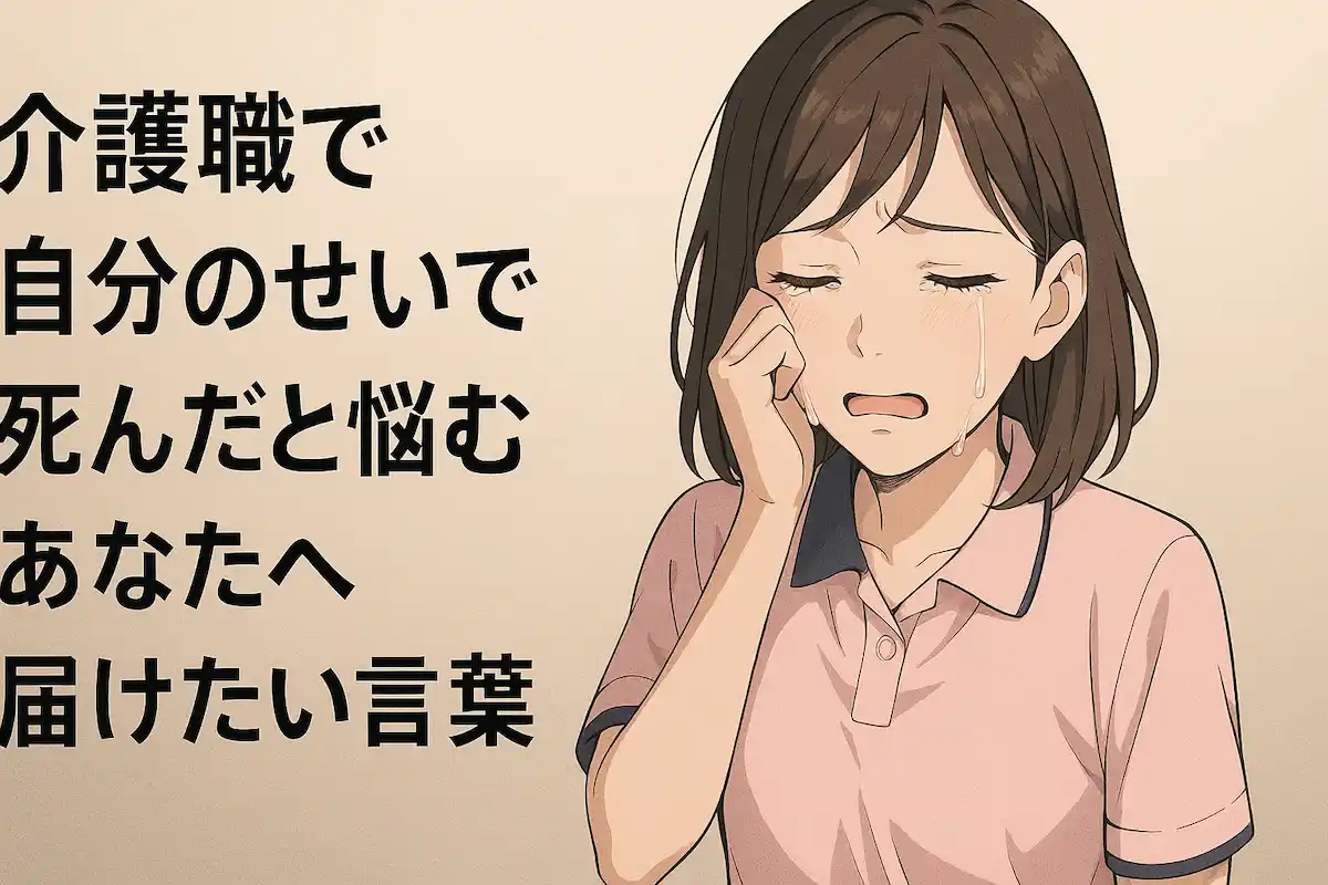 【必見】介護職で自分のせいで死んだと悩むあなたへ届けたい言葉