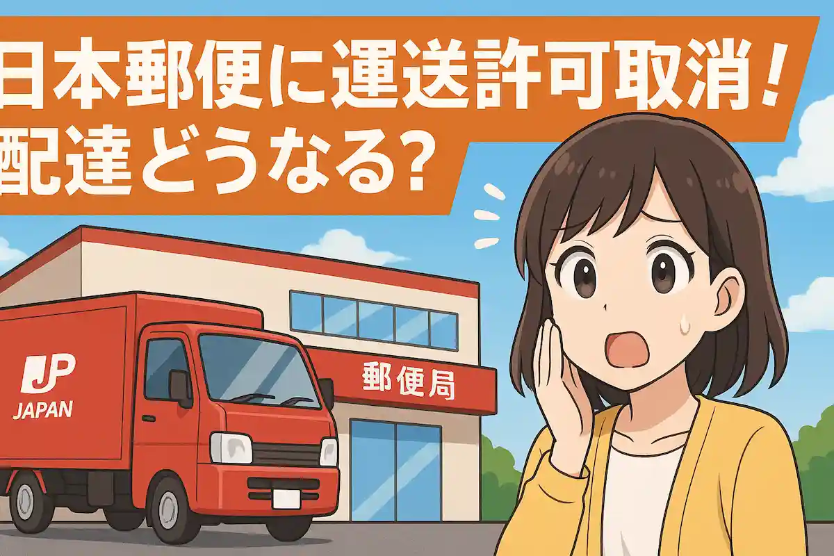 えっ、日本郵便の許可が取り消し!? ゆうパックどうなるの?国交省の処分がガチすぎた件