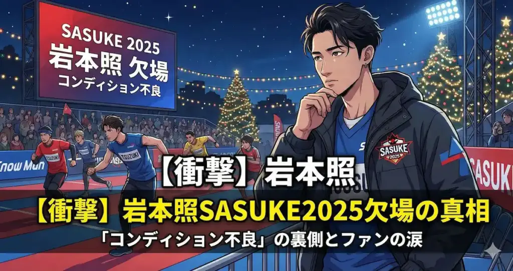 【衝撃】岩本照 SASUKE2025欠場の真相とは？「コンディション不良」の裏側とファンの涙を徹底解説