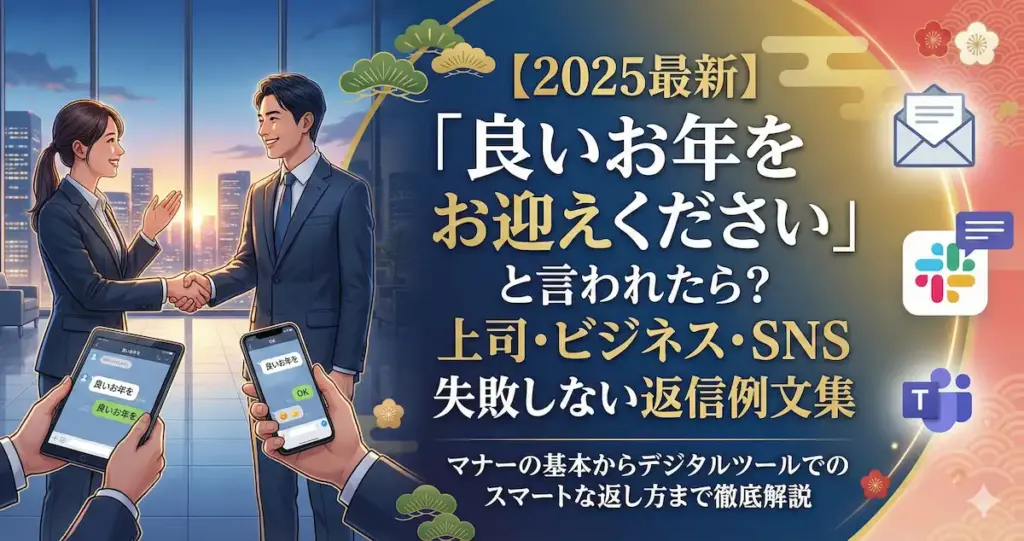 【2025最新】「良いお年をお迎えください」と言われたら何と返す？上司・ビジネス・SNSで失敗しない返信例文集